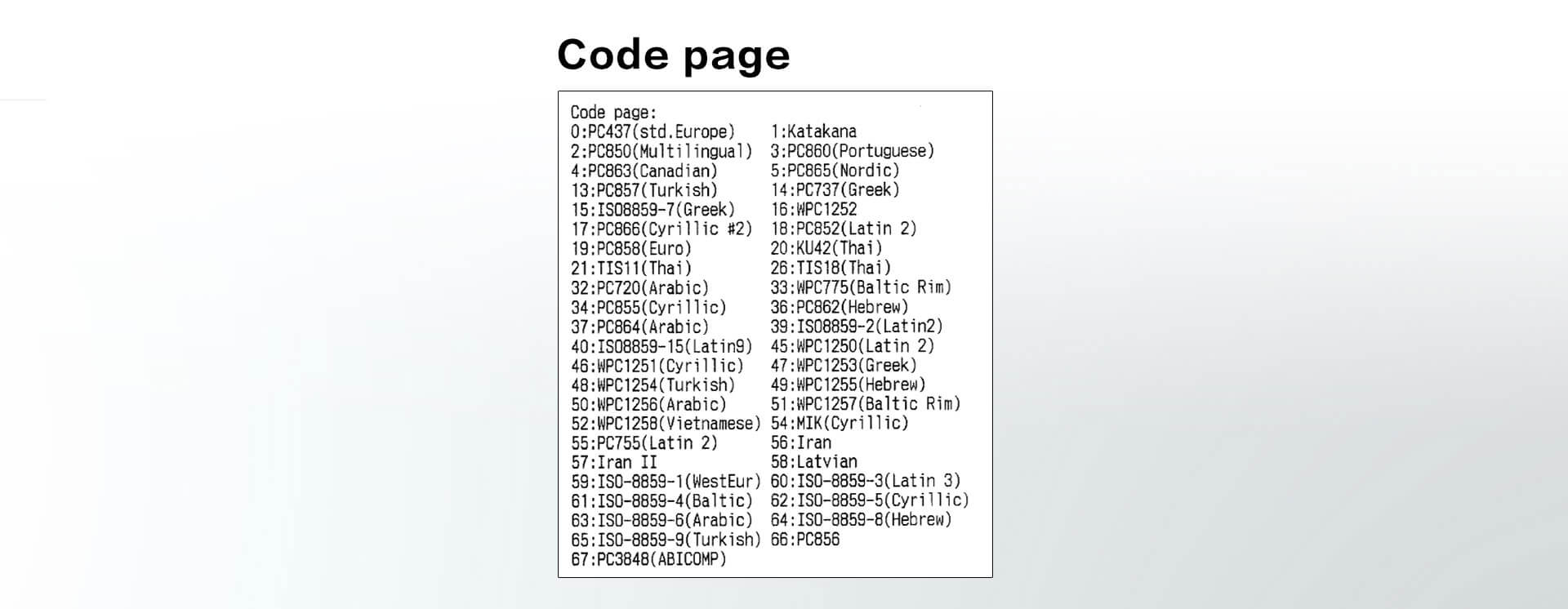 POS printer TP806 code printing